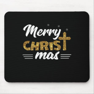 Mousepad Cristo feliz Mas Família Natal Engraçada Correspon