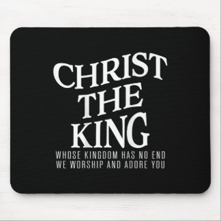 Mousepad Cristo O Rei Cujo Reino Não Tem Fim Homens Mulhere