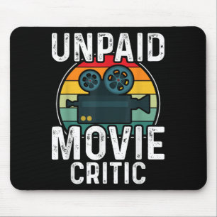 Mousepad Crítico de Filme de Cinema Retro Vintage Não Pago