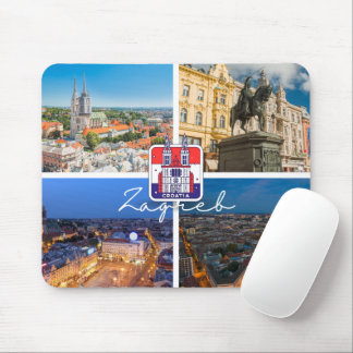 Mousepad Croácia | Hrvatska | Zagreb | Capital da Croácia