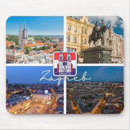 Mousepad Croácia | Hrvatska | Zagreb | Capital da Croácia
