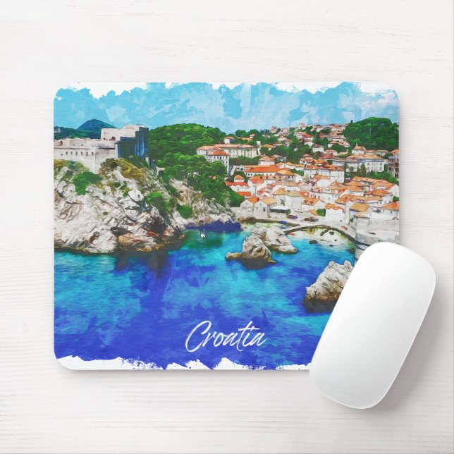 Mousepad Croácia Panorama Ver Viagem (Com mouse)