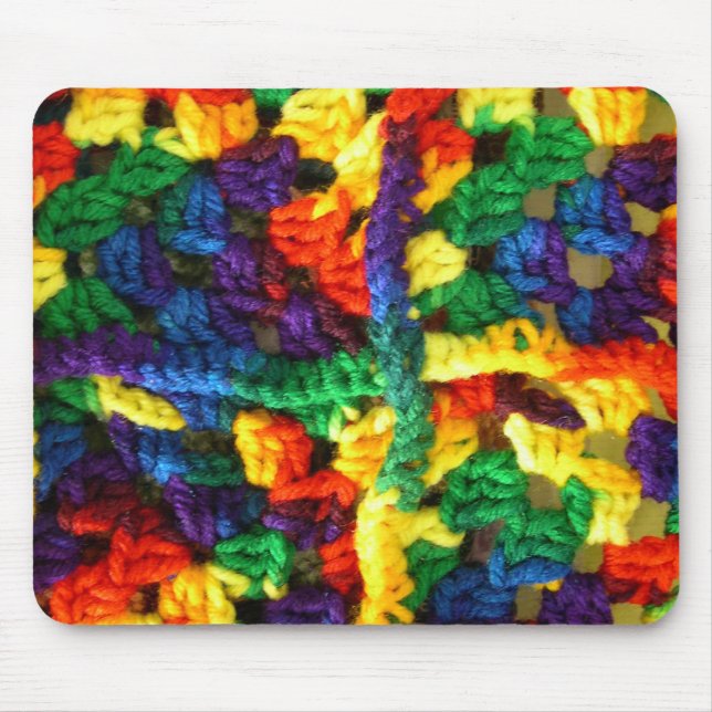 Mousepad Crochet Colorida (Frente)