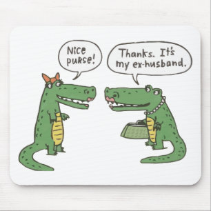 Mousepad Crocodilo engraçado