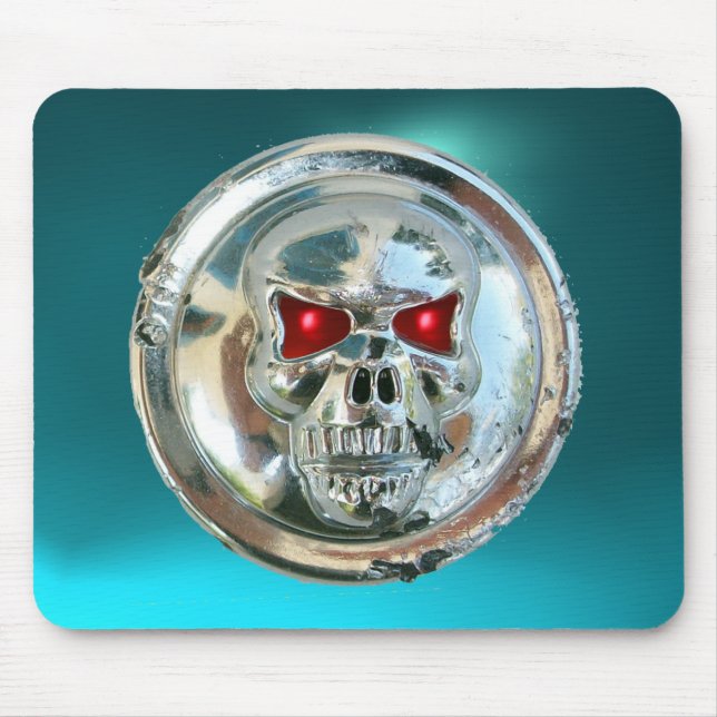 Mousepad CROMA SKULL, Azul Aquamarino (Frente)