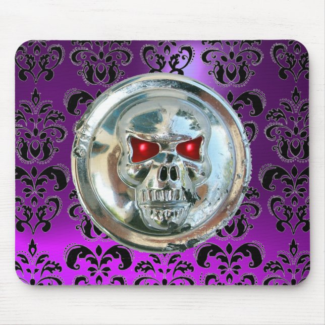 Mousepad CROMA SKULL, Damasco, Ametista Roxo (Frente)