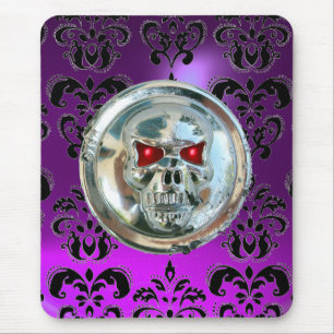 Mousepad CROMA SKULL, Damask, Ametista Roxo