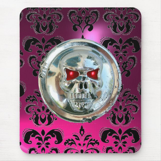 Mousepad CROMA SKULL, Damask Pink, Ametist Puro (Frente)
