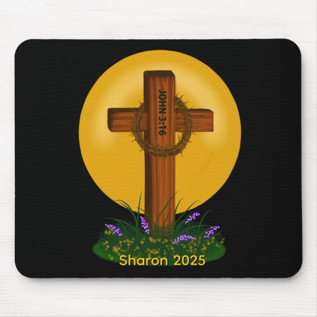 Mousepad Cross and Crown of Thorns (Frente)