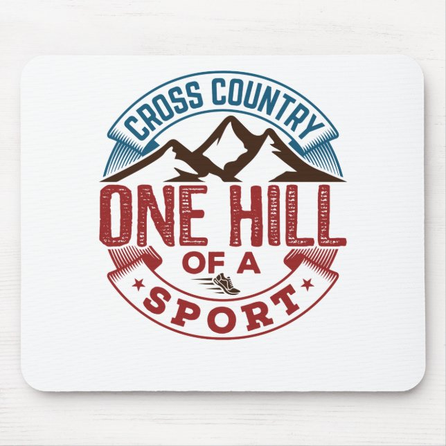 Mousepad Cross Country One Hill of a Sport (Frente)