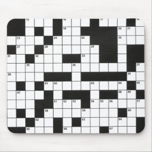 Mousepad Crossword Puzzle pattern