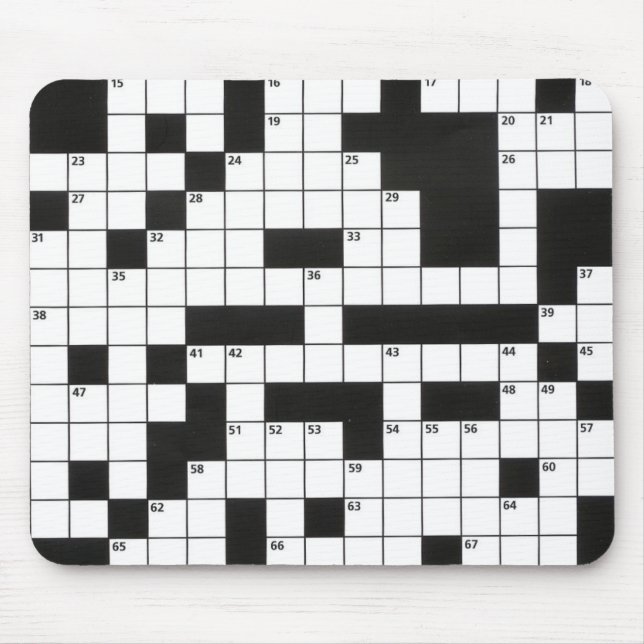 Mousepad Crossword Puzzle pattern (Frente)