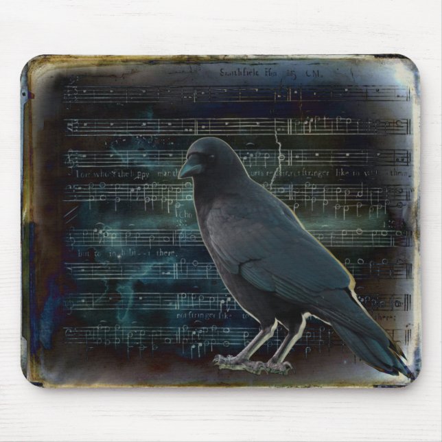 Mousepad Crow In The Music (Frente)