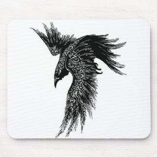 Mousepad Crow Raven Norse Viking Símbolo