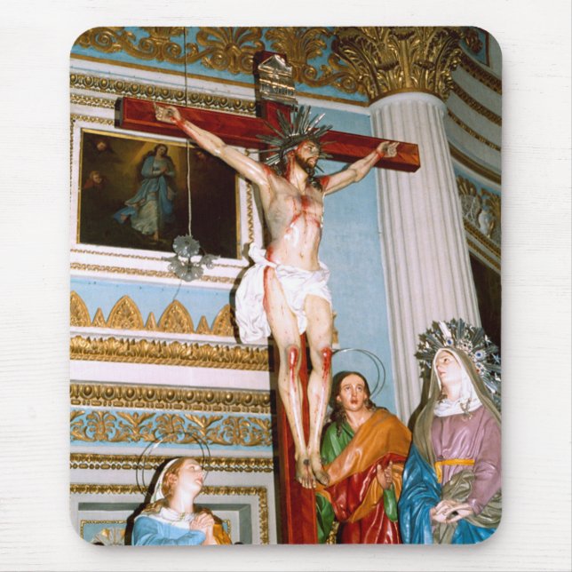 Mousepad Crucificação religiosa (Frente)