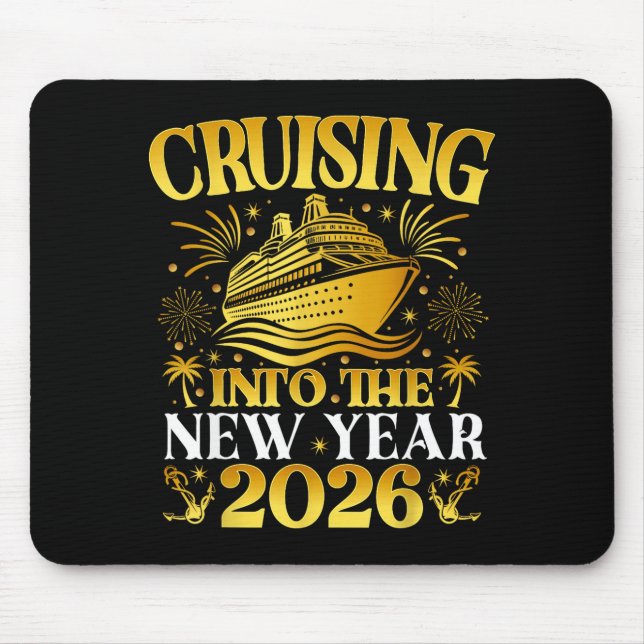 Mousepad Cruising Into 2026 New Years Cruise Family Holiday (Frente)