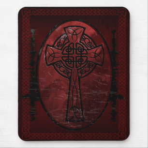Mousepad Cruz celta vermelha