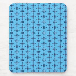 Mousepad Cruz Cristã com Ornamentação Azul