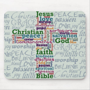 Mousepad Cruz de Arte Religiosa Cristã