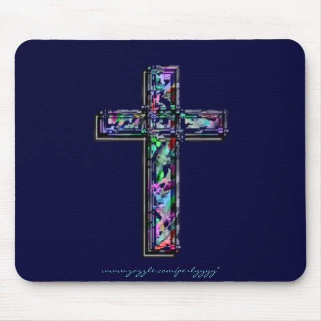 Mousepad Cruz de cristal (Frente)