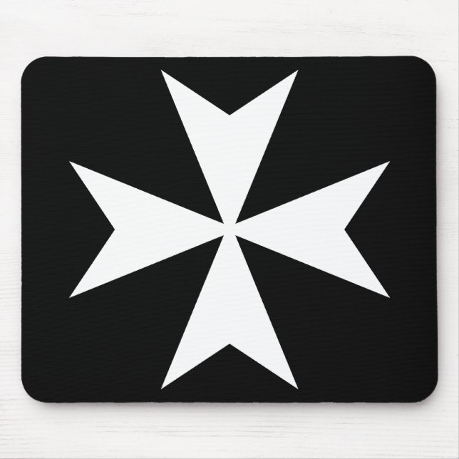 Mousepad Cruz de Malta Branca (Frente)