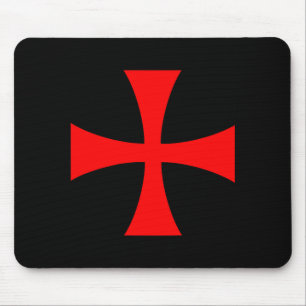 Mousepad Cruz dos Cavaleiros Templários Ordem Católica Cris