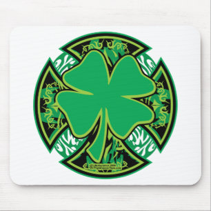 Mousepad Cruz irlandesa do trevo