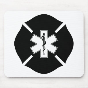 Mousepad Cruz maltesa & estrela da vida