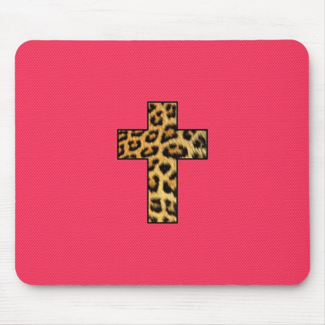 Mousepad Cruz na moda do impressão da chita da forma no (Frente)