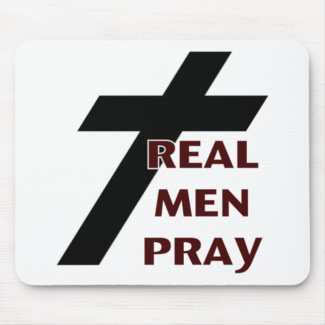 Mousepad Cruz - os homens reais Pray (Frente)