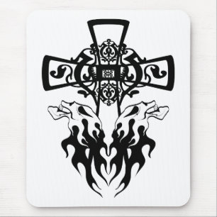 Mousepad Cruzamento do crânio