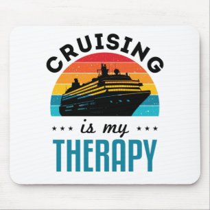Mousepad Cruzamento É Minha Terapêutica Férias De Navio Cru