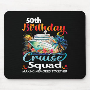 Mousepad Cruzeiro de Aniversário de 50 anos Amigos Família
