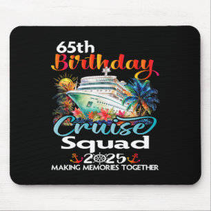Mousepad Cruzeiro de Aniversário de 65 anos Amigos Família