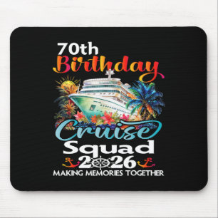 Mousepad Cruzeiro de Aniversário de 70 anos Amigos Família