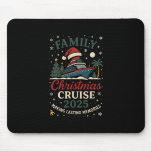 Mousepad Cruzeiro de Natal da Família Divertido 2025 Viagem
