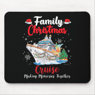 Mousepad Cruzeiro de Natal em Família Merry Cruisemas Viage