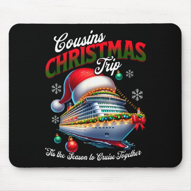 Mousepad Cruzeiro de Natal Navio Correspondência Primo Viag (Frente)
