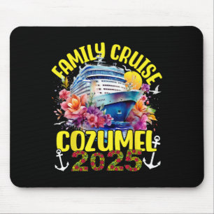 Mousepad Cruzeiro em Família 2025 Cozumel México Viagem de