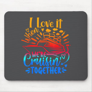 Mousepad Cruzeiro em Família 2026 Eu Adoro Quando Estamos C