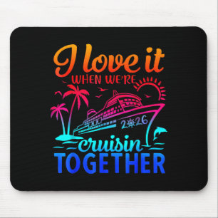 Mousepad Cruzeiro em Família 2026 Eu Adoro Quando Estamos C