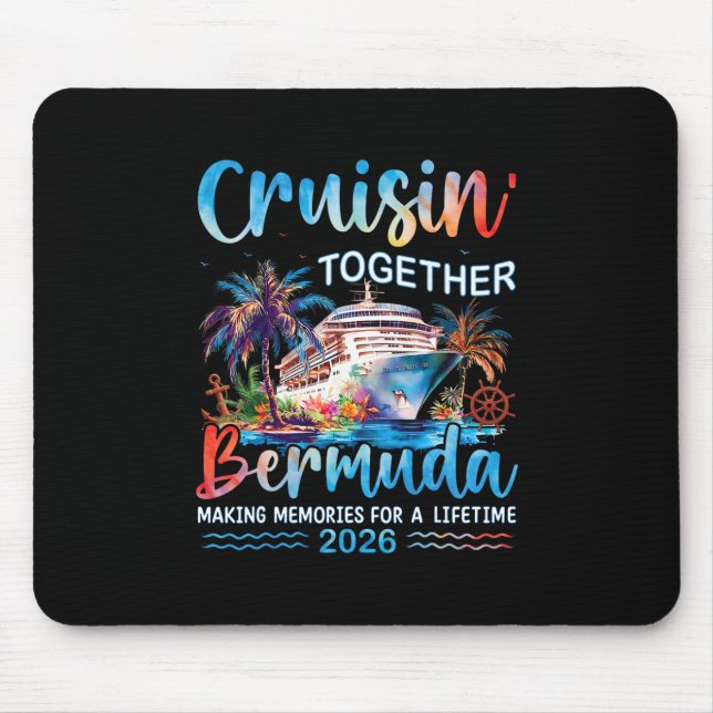 Mousepad Cruzeiro Familiar Cruisin' Together Bermudas 2026 (Frente)