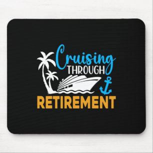 Mousepad Cruzeiro pela Aposentadoria Divertido Cruzeiro Apo