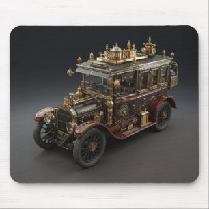 Mousepad Cruzeiro Policial Retro Steampunk