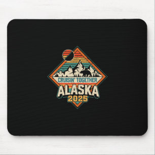 Mousepad Cruzeiro Retro pelo Alasca 2025 Férias Cruisin Tog