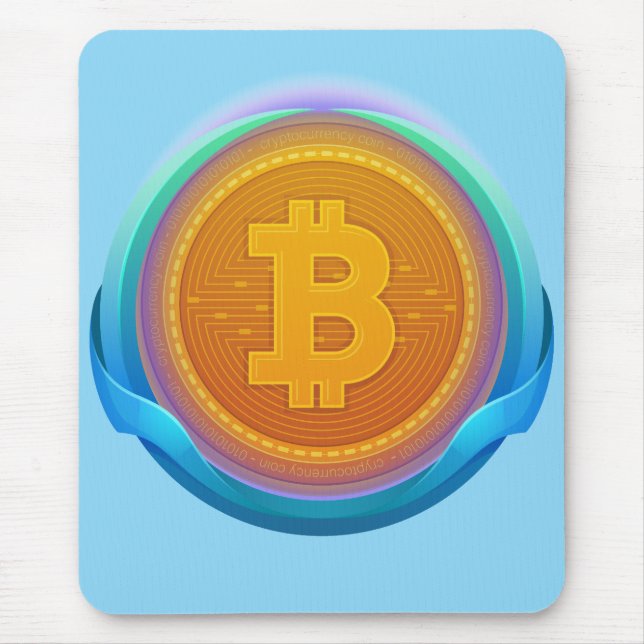 MOUSEPAD CRYPTOCURRENY BITCOIN (Frente)