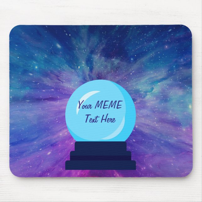 Mousepad Crystal Ball Escreve Seu Próprio MEME (Frente)