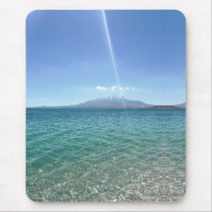 Mousepad Crystal Water View Blue Sky Beach Vibe Peaceful