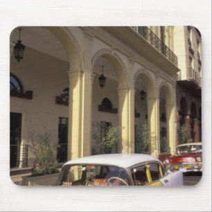 Mousepad Cuba, Havana. Chevys coloridos da década de 1950