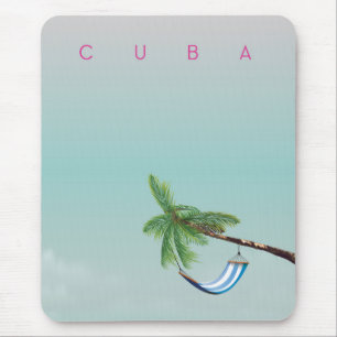 Mousepad Cuba Rede estilo vintage impressão de férias.